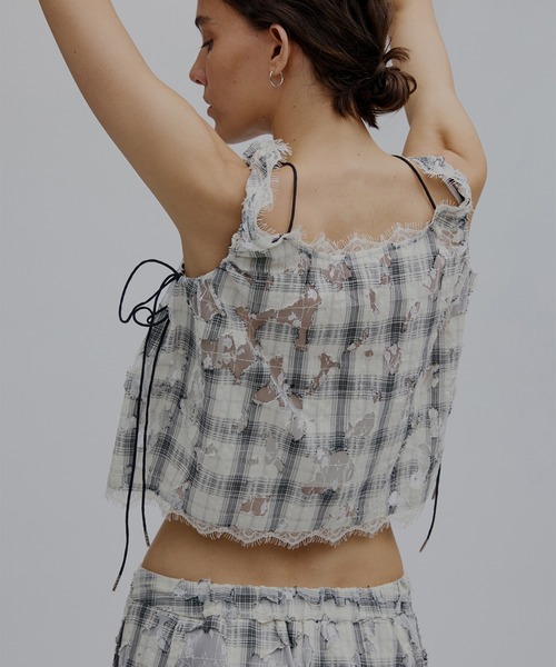 Ameri（アメリ） ブラウス シャツ 夏 MEDI 2WAY MIA PUCHI N/SL BLOUSE