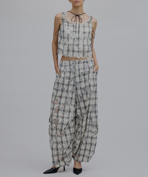 Ameri（アメリ） ブラウス シャツ 夏 MEDI 2WAY MIA PUCHI N/SL BLOUSE