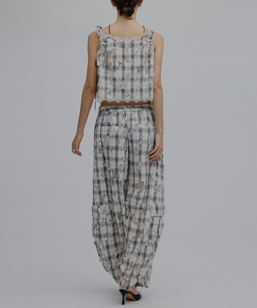 Ameri（アメリ） ブラウス シャツ 夏 MEDI 2WAY MIA PUCHI N/SL BLOUSE