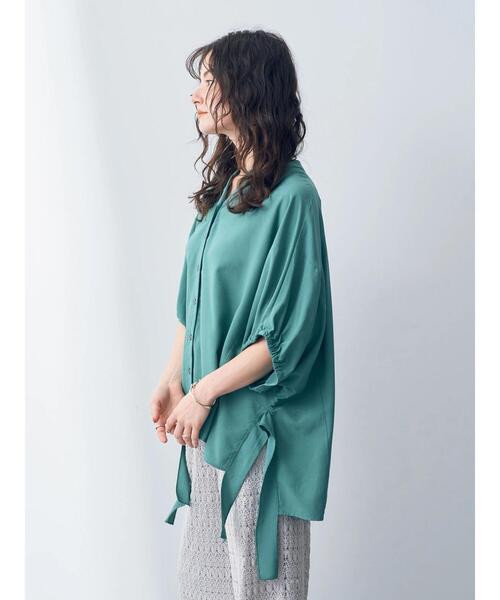 「Editt by YECCA VECCA」 7分袖ブラウス FREE ネイビー レディース_画像7