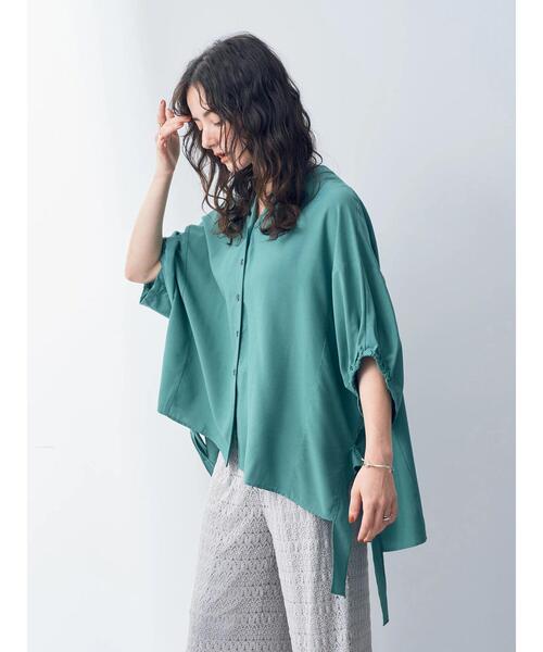 「Editt by YECCA VECCA」 7分袖ブラウス FREE ネイビー レディース_画像8