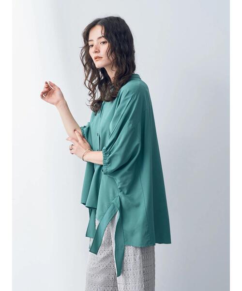 「Editt by YECCA VECCA」 7分袖ブラウス FREE ネイビー レディース_画像9