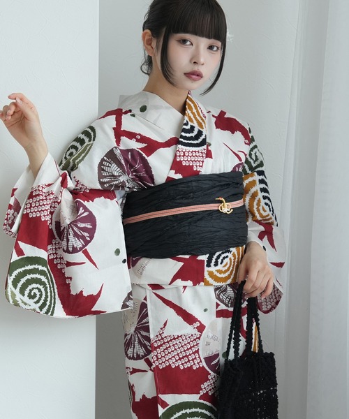 浴衣　浴衣セット　8点　utatane うたたね　小物セット utatane セパレート浴衣 浴衣 ひとりで着れる！簡単セパレート浴衣