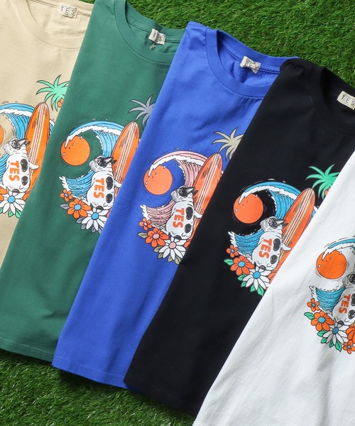 「The Endless Summer」 半袖Tシャツ MEDIUM ブルー メンズ_画像8