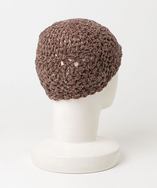 「NKNIT」 ニットキャップ - ブラウン レディース_画像2