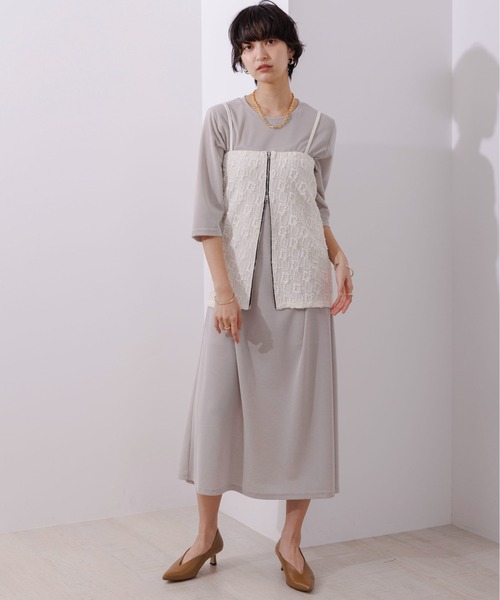 「Eimee Law」 コンビワンピース 38 ブラック レディース_画像4