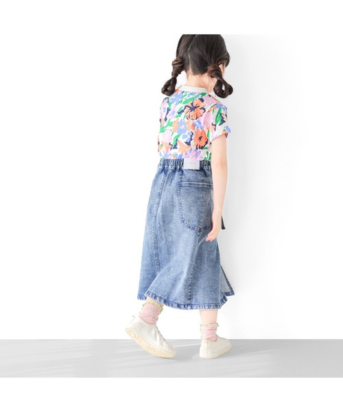 「L.COPECK」 「KIDS」ロングスカート 120cm オレンジ キッズ_画像6