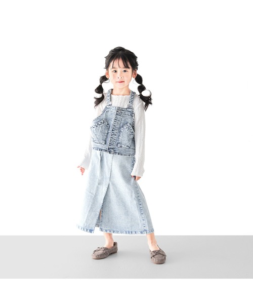 「L.COPECK」 「KIDS」ロングスカート 120cm オレンジ キッズ_画像8