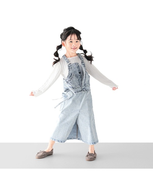 「L.COPECK」 「KIDS」ロングスカート 120cm オレンジ キッズ_画像9