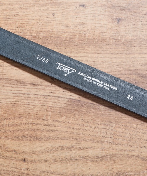 「TORY LEATHER」 ベルト 30 ブラック メンズ_画像4