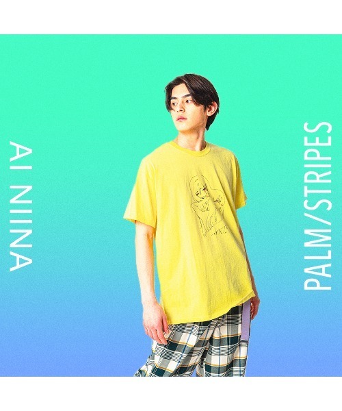 Revo. tシャツ 半袖 藍にいな × PALM/STRIPES 「 狭い愛から抜け出して