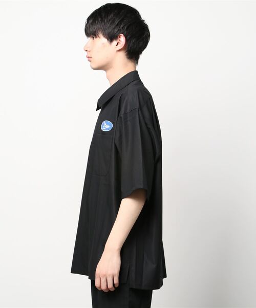 SITRY シャツ wide silhouette half zip Work shirt/ワイド
