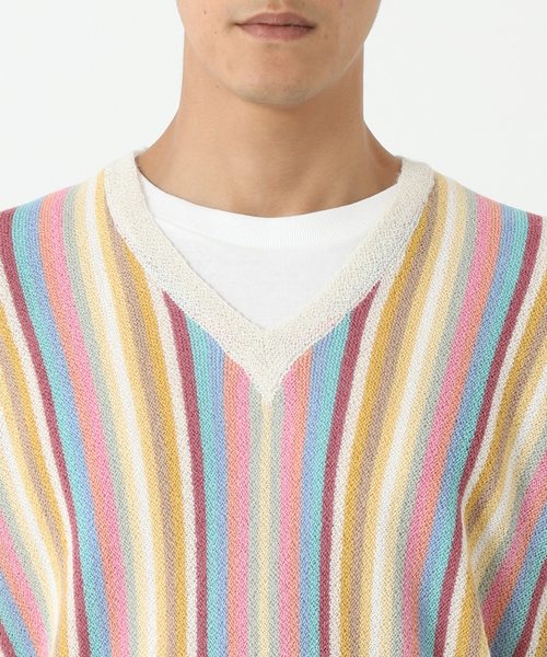 セーター ニット 「FANNI LEMMERMAYER/ファニ レママイヤー」SMU 12 COL V NECK プルオーバー メンズの画像