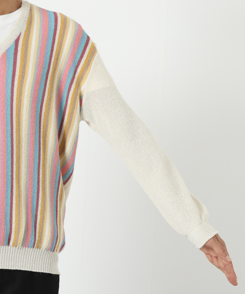 セーター ニット 「FANNI LEMMERMAYER/ファニ レママイヤー」SMU 12 COL V NECK プルオーバー メンズの画像