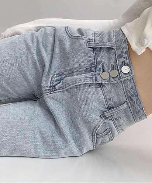 ジーンズ ユニセックス デニム ルーズハイウエスト レトロ感 セール】【5サイズ展開】美脚見え×ラフさのいいとこ取り♪大人の