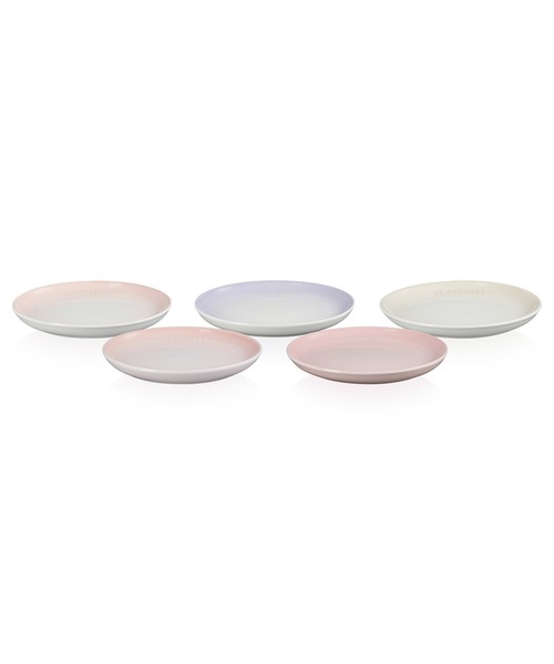 Le Creuset 食器 スフィア・プレート 17cm (5枚入り) ピンク
