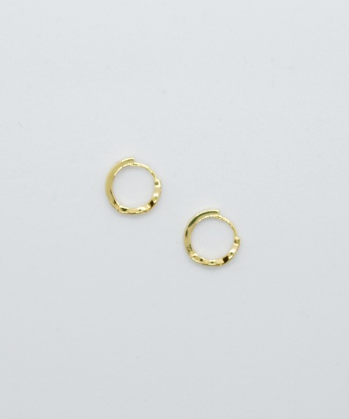 yu-ka フープ ピアス : CZツイストフープピアス レディース メンズ