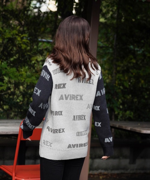 AVIREX（アヴィレックス）のロゴニット　レディース AVIREX ニット セーター LOGO KNIT/ ロゴニット レディース