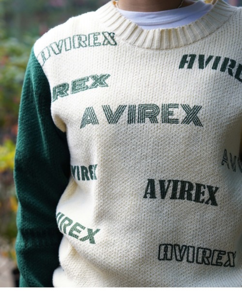AVIREX ニット セーター LOGO KNIT/ ロゴニット レディース