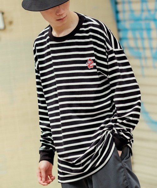 SWAYページ SIDEWAY STANCE tシャツ 「SIDEWAY STANCE」ボーダー/リンガー