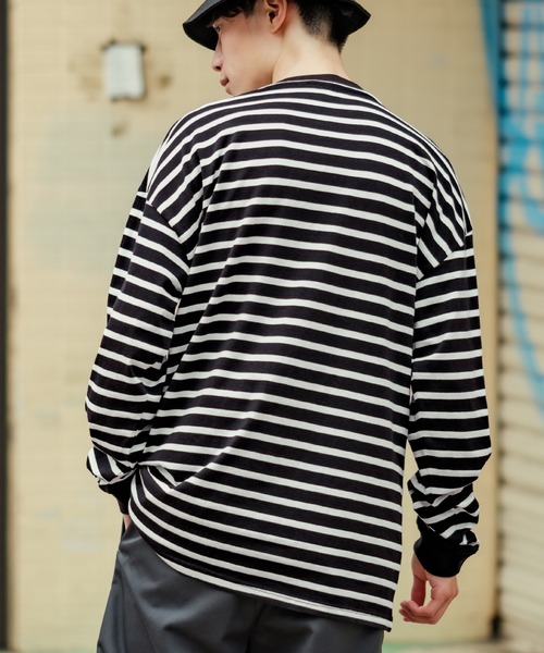 SWAYページ SIDEWAY STANCE tシャツ 「SIDEWAY STANCE」ボーダー/リンガー
