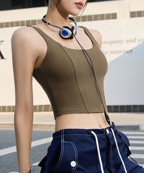 【STL】SHIHOさん着用●ブラトップ/DIVA●追跡送料込 Amazon | [Yomoment] バックスタイル ブラトップ カップ付き