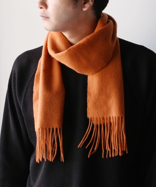 sankyo shokai（三京商会） マフラー ストール カシミヤ100% 厚手 無地