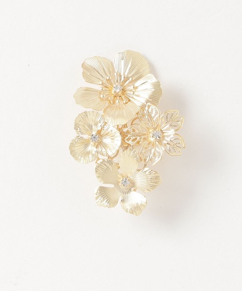 Three Four Time（スリーフォータイム） ヘアゴム メタルフラワー