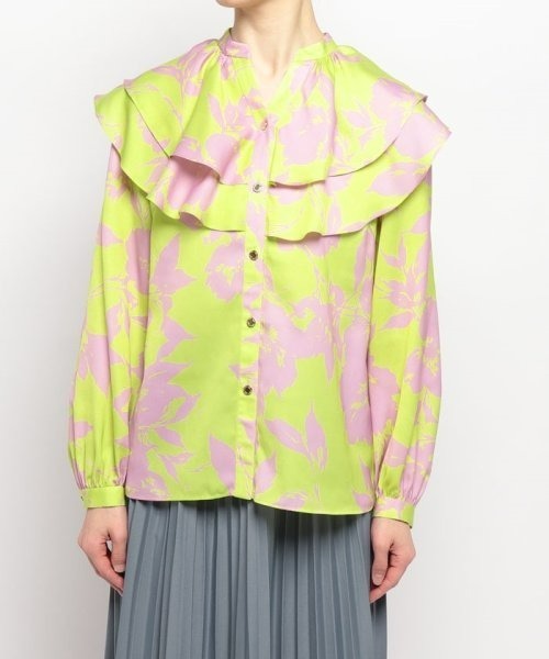 ブラウス シャツ 「LOULOU WILLOUGHBY」ラッフルボリュームブラウス レディース LOULOU WILLOUGHBY】ラッフルボリュームブラウス|allureville