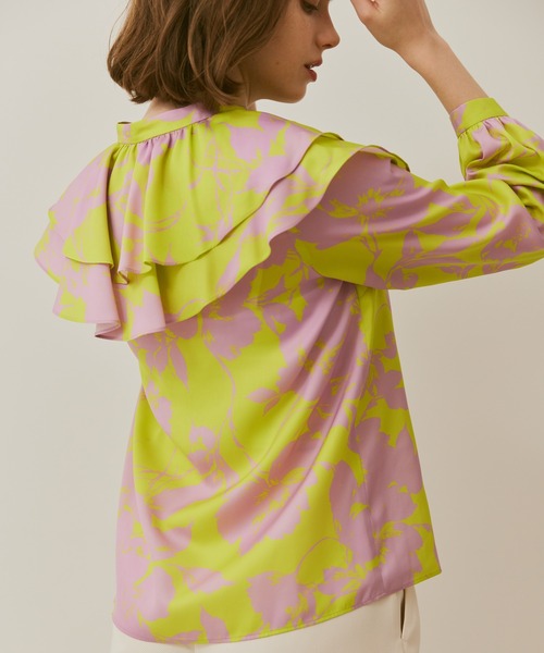 ブラウス シャツ 「LOULOU WILLOUGHBY」ラッフルボリュームブラウス レディース LOULOU WILLOUGHBY ブラウス シャツ 「LOULOU WILLOUGHBY