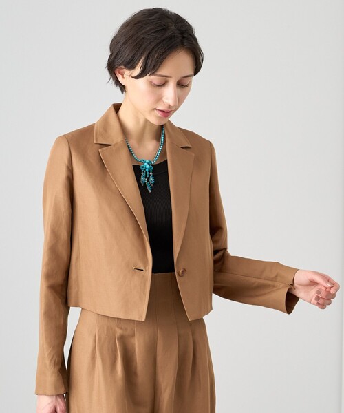 【未使用品】ANAYI ピンクベージュ ノーカラーテーラードジャケット38 楽天市場】【SALE／40%OFF】【Eternal Line 2024】メランジ