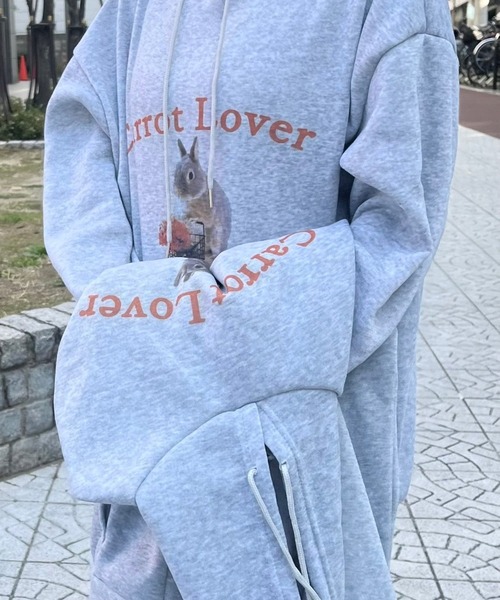 さくらんぼうさちゃんパーカーOP♡ホワイト さくらんぼうさちゃんパーカーOP♡ホワイト