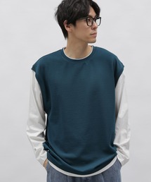 tシャツ ツイルベストレイヤード長袖Ｔ / 103568 メンズ｜ZOZOTOWN Yahoo!店