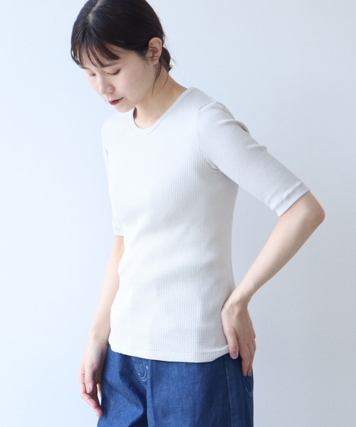 tシャツ 60/2 スーピマテレコ半袖プルオーバー レディース