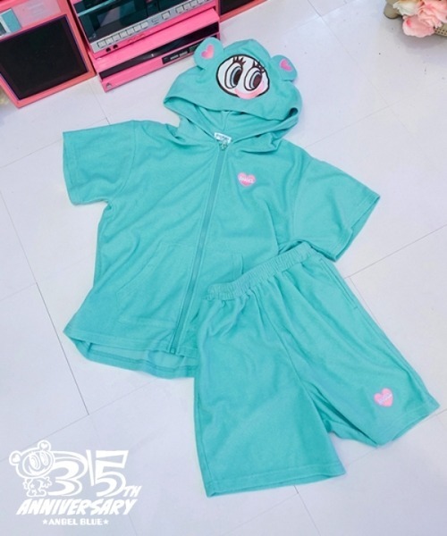 ルームウェア・パジャマ papier Verybrain jacket pale blue ルームウェア・パジャマ papier Verybrain jacket pale blue KID