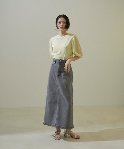 SALON adam et rope' ブラウス シャツ 「ZOZOTOWN限定」シアー