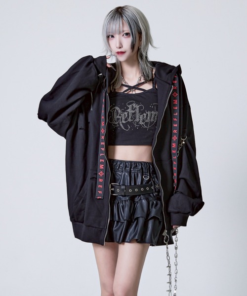 REFLEM レフレム 弾丸ベルト付きフリルスカート REFLEM/レフレム』弾丸ベルト付きフリルスカート（スカート