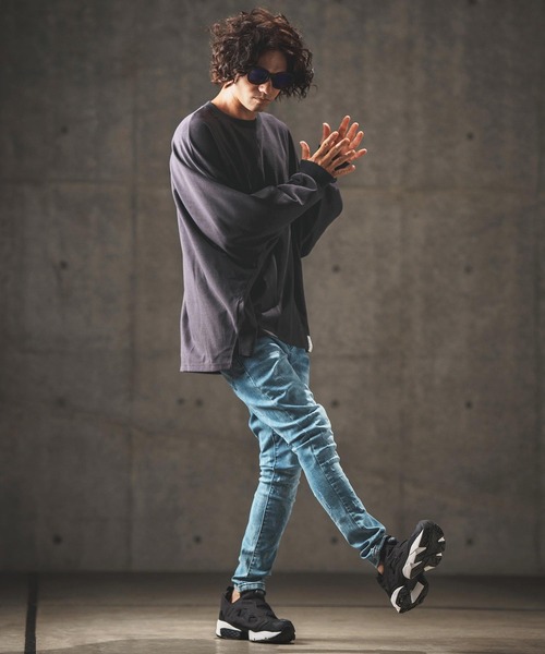 GLIMCLAP tシャツ mlt4861- Light-pile Dolman sleeve ＆ oversized