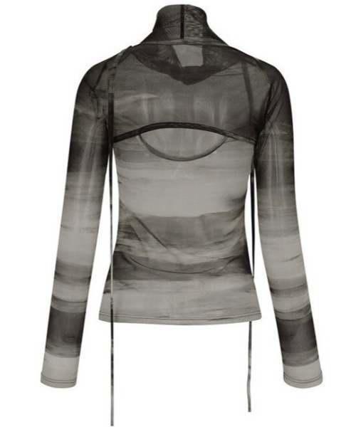 tシャツ 「FLAREUP」Sheer Turtleneck Long Sleeve レディース FLAREUP tシャツ 「FLAREUP」Sheer Turtleneck Long Sleeve
