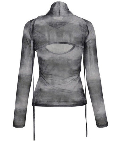 tシャツ 「FLAREUP」Sheer Turtleneck Long Sleeve レディース FLAREUP tシャツ 「FLAREUP」Sheer Turtleneck Long Sleeve