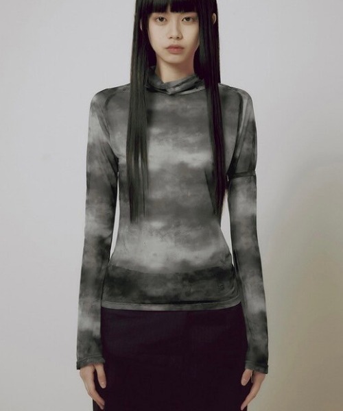tシャツ 「FLAREUP」Sheer Turtleneck Long Sleeve レディース FLAREUP tシャツ 「FLAREUP」Sheer Turtleneck Long Sleeve