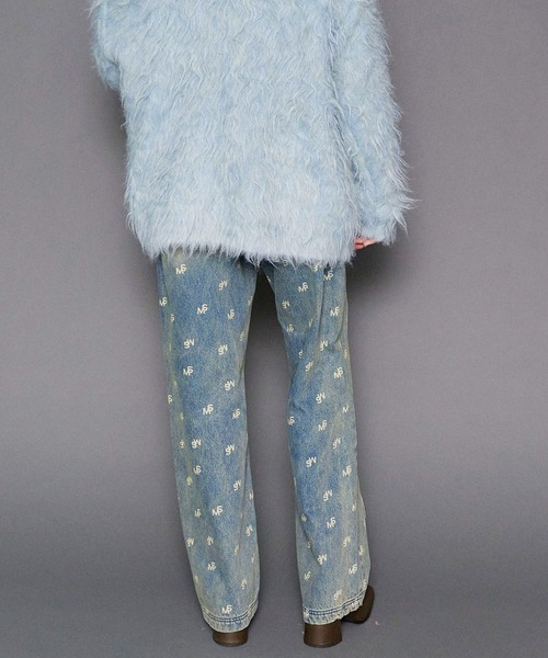 MAISON SPECIAL ジーンズ デニム デニムパンツ Monogram Print