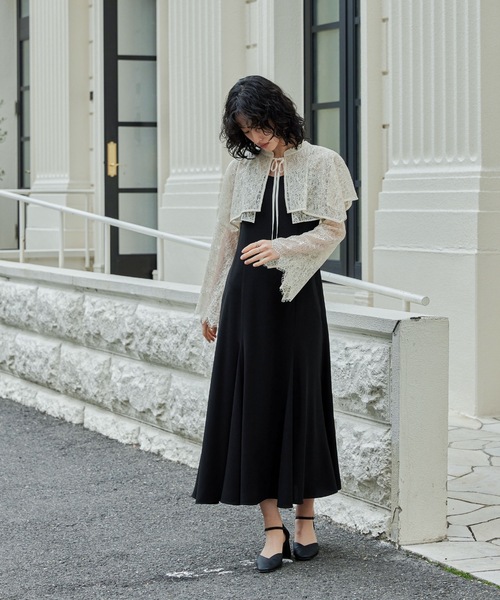 niana」 コンビワンピース S グレー レディース ひざ丈スカート