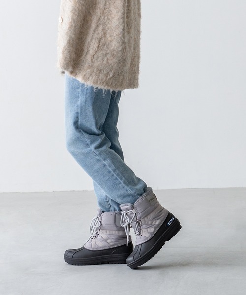 moz（モズ） ブーツ 滑り止め金具スパイク付き 防寒・防水ファース