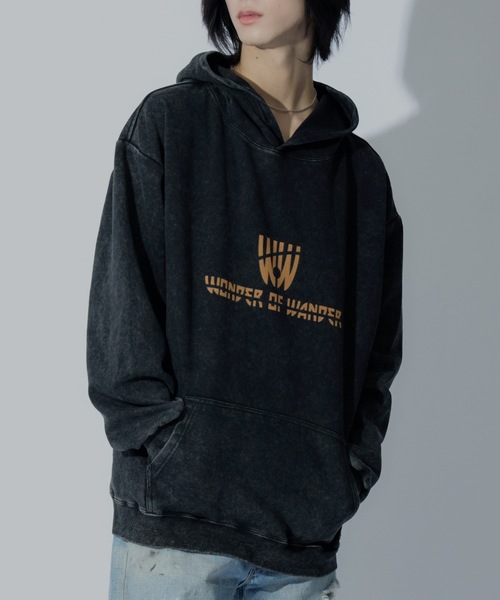WONDER OF WANDER パーカー Front Logo Light Hoodie メンズ