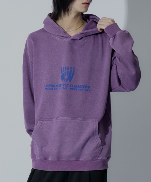 WONDER OF WANDER パーカー Front Logo Light Hoodie メンズ