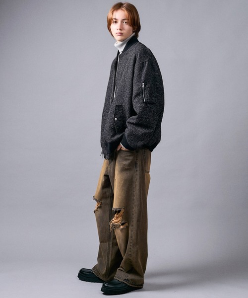 JUNRED（ジュンレッド） ma1 ma-1 ツイードMA-1 メンズ レディース