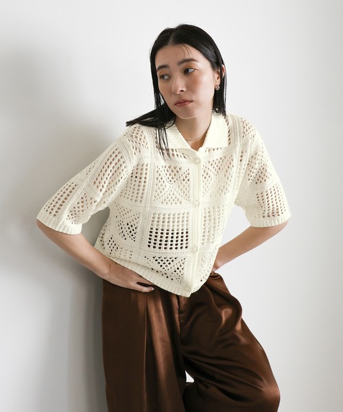RECTO✴︎美品　ポロカーディガン 大注目 RECTO✴︎美品 ポロカーディガン トップス - トップス