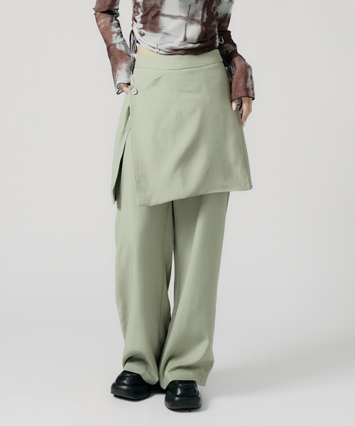 Chick スラックス パンツ Wrap Skirt with Slacks / 巻きスカート風
