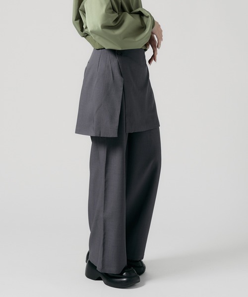 Chick スラックス パンツ Wrap Skirt with Slacks / 巻きスカート風